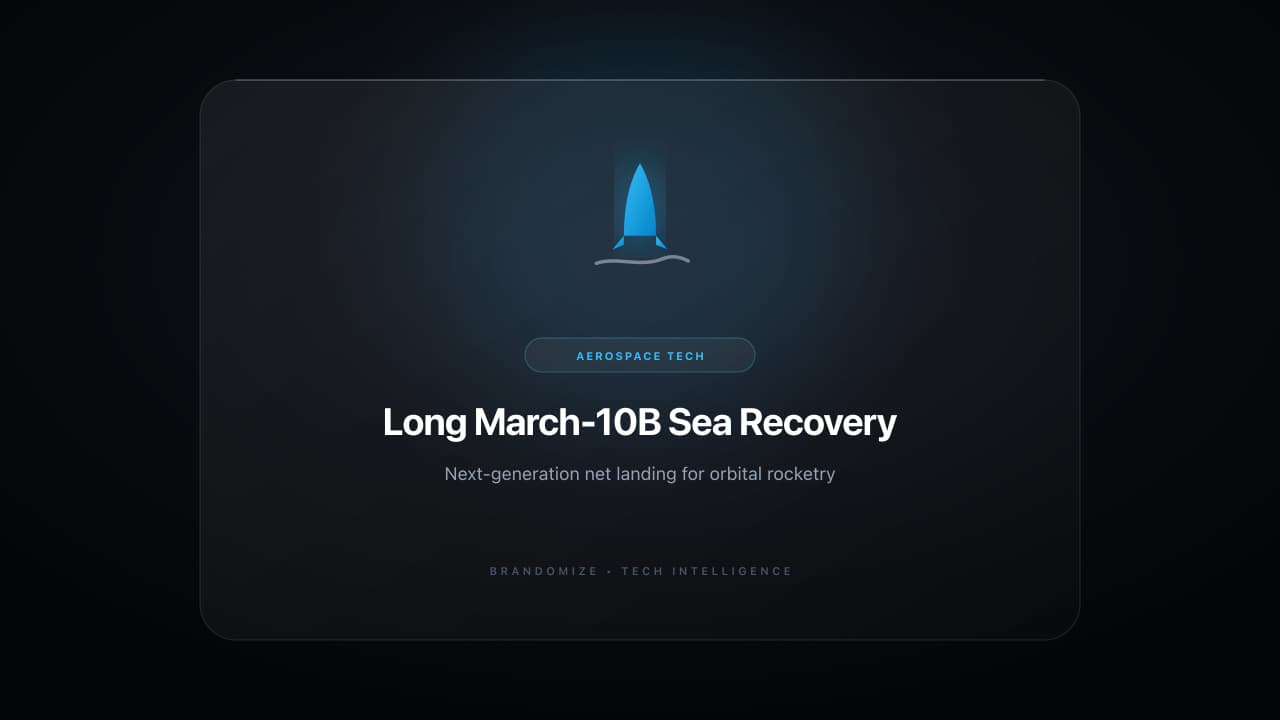 China Space Leap: First Sea-Based Net Recovery of Long March-10B Rocket