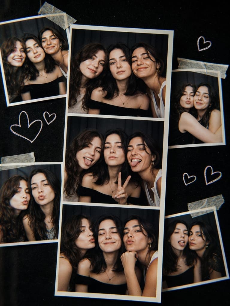 Photo Booth Friends Collage