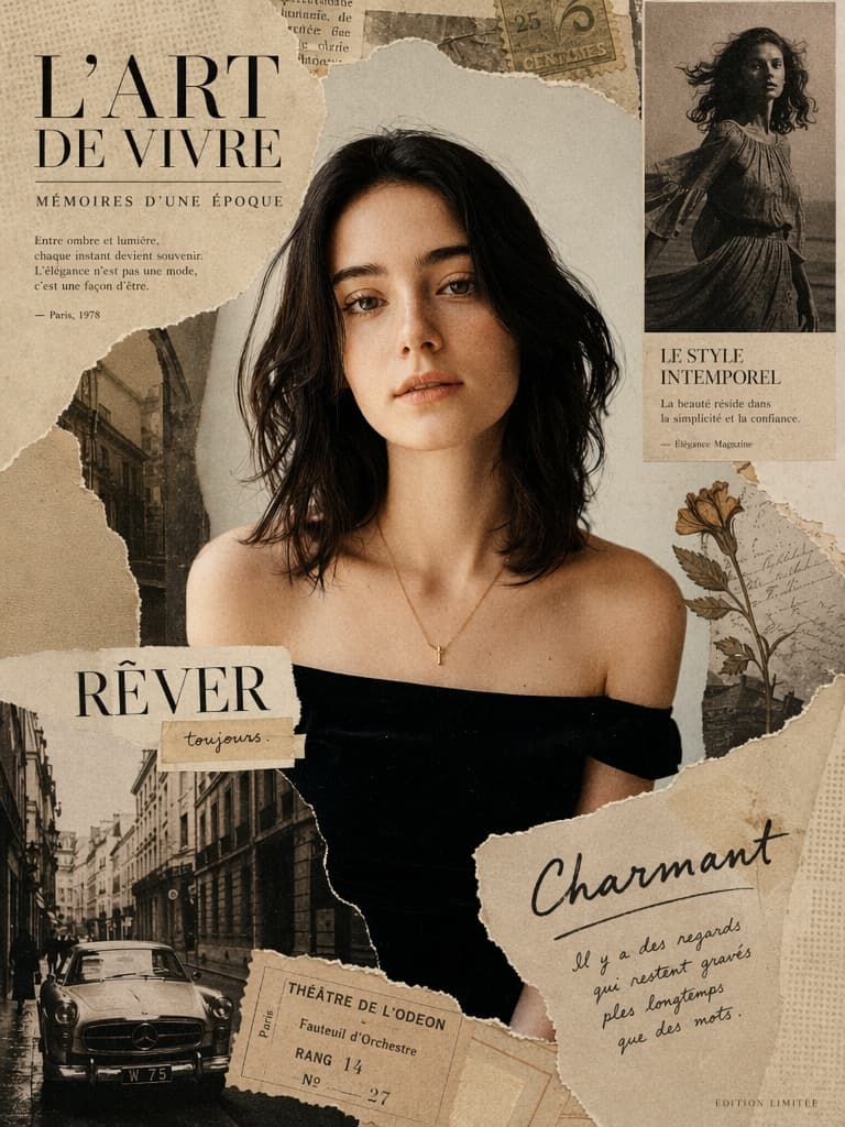 Vintage Magazine Collage