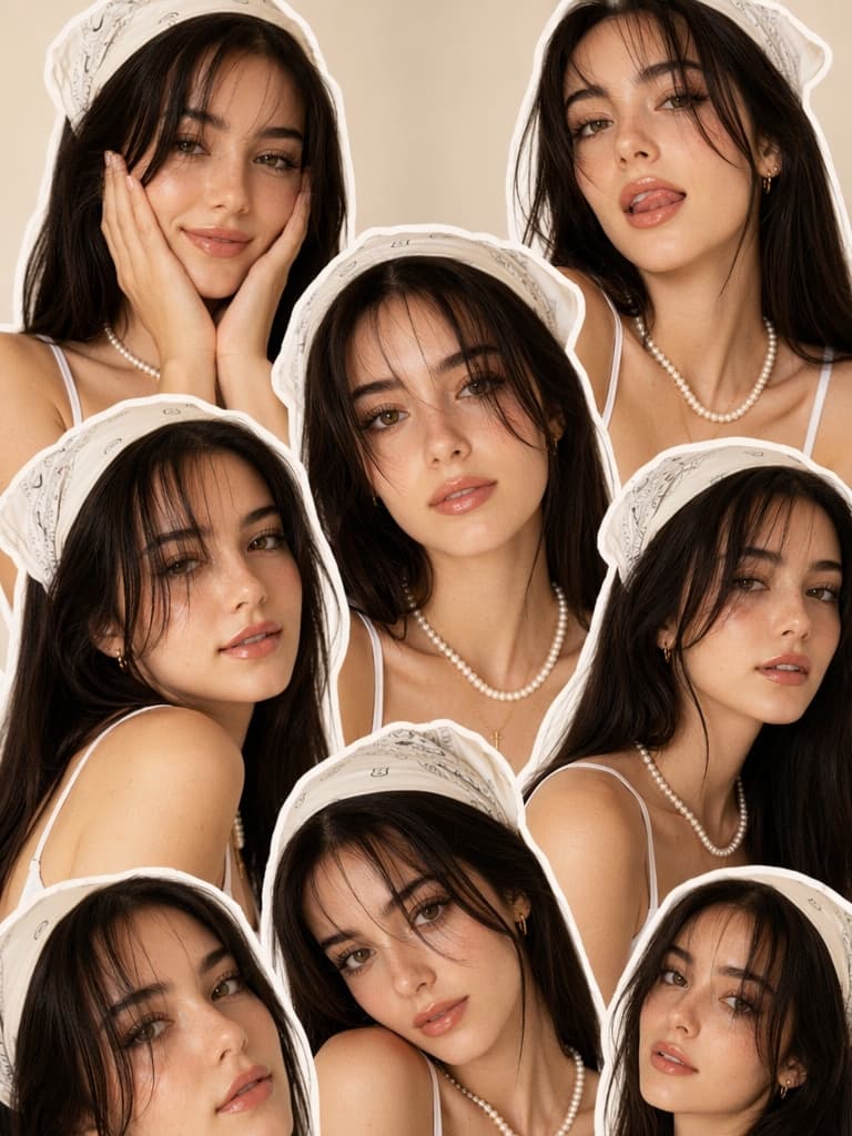 Y2K Beauty Sticker Collage