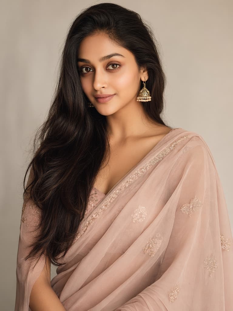 Modern Pastel Saree