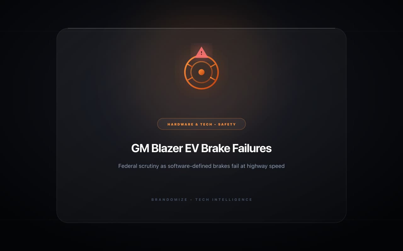 GM's Blazer EV Brake Failures Under Federal Scrutiny: The Hidden Danger of Fast-Shipped EV Software