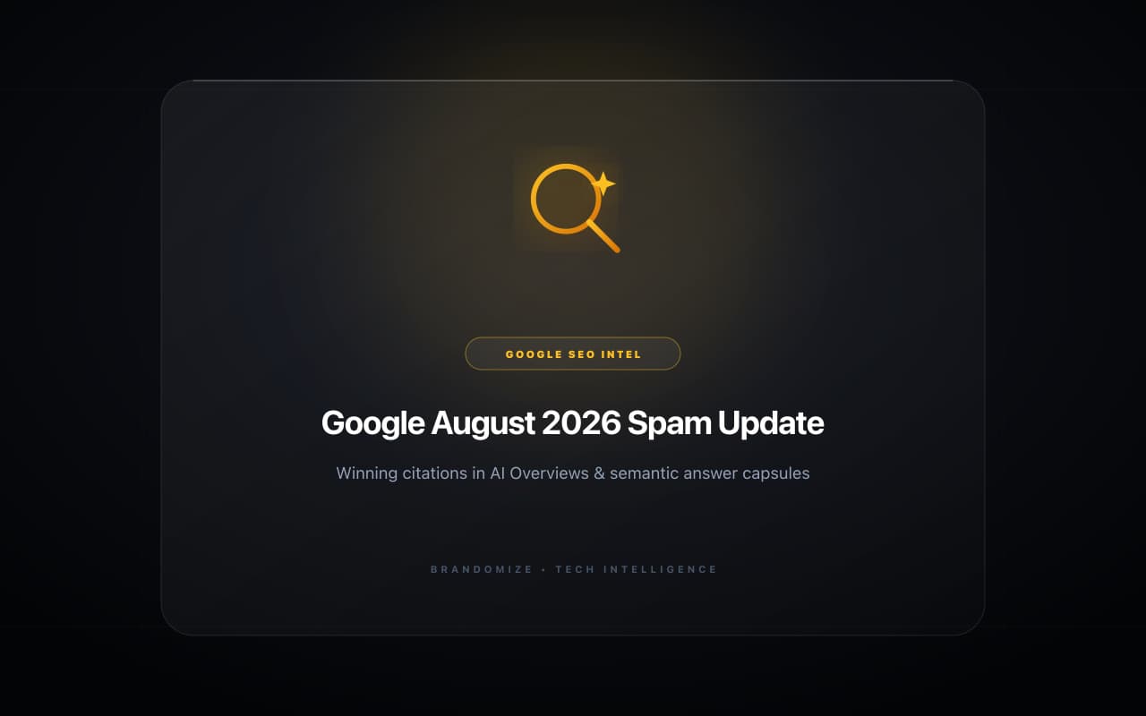 Google Concludes August 2026 Spam Update: The New Playbook for Winning AI Overview Citations
