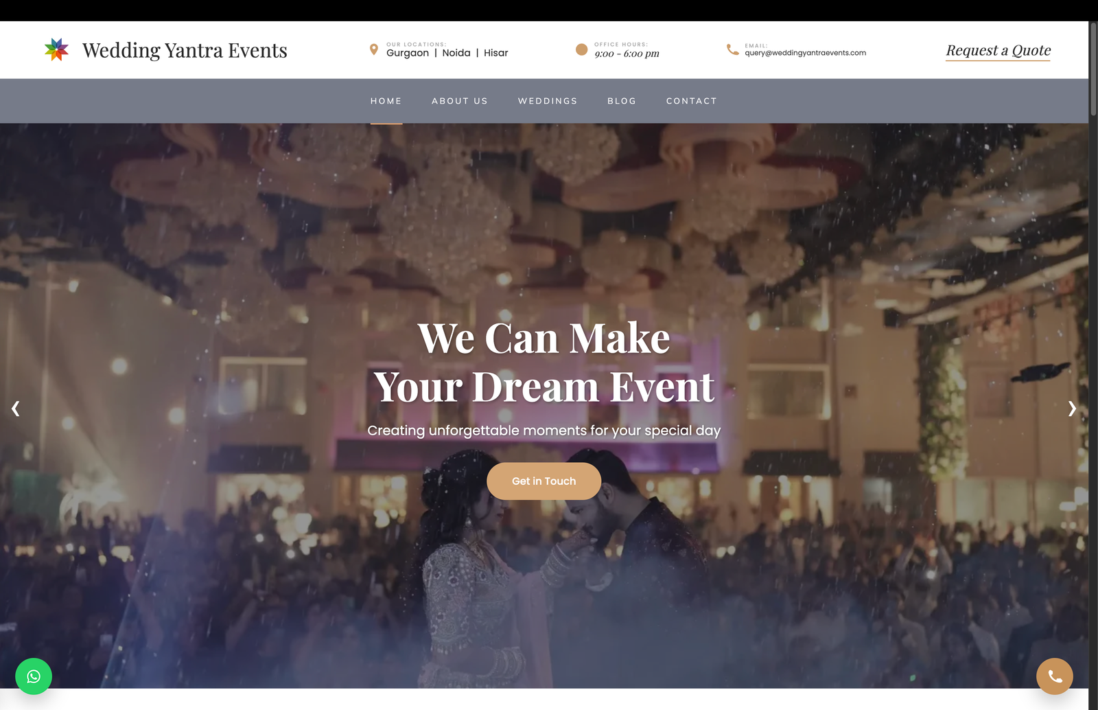 Wedding Yantra Events