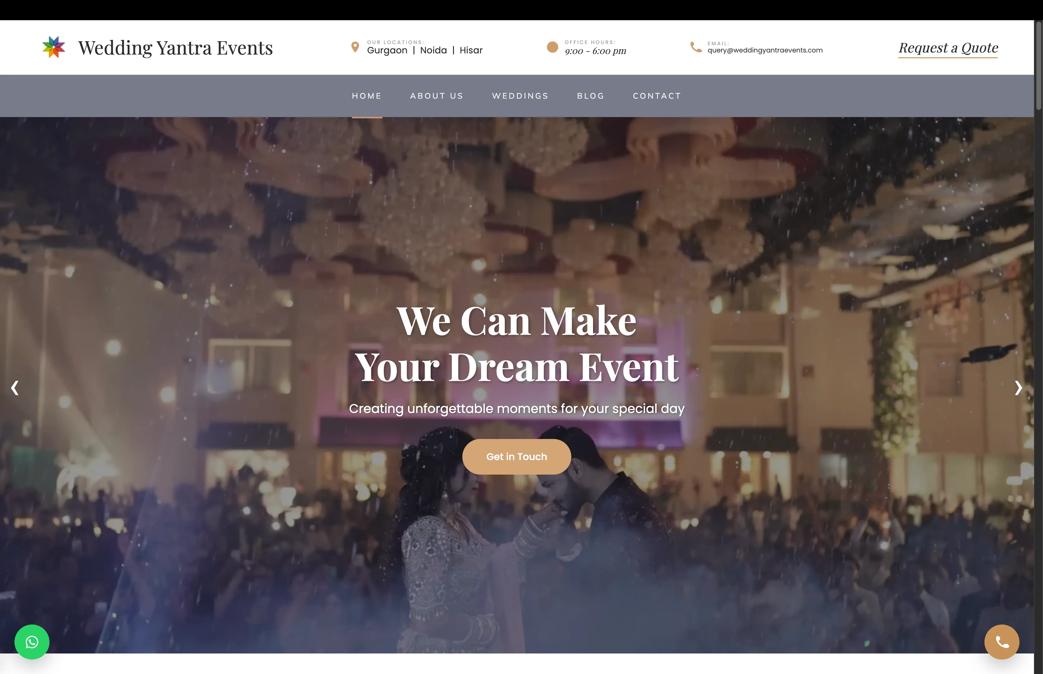 Wedding Yantra Events